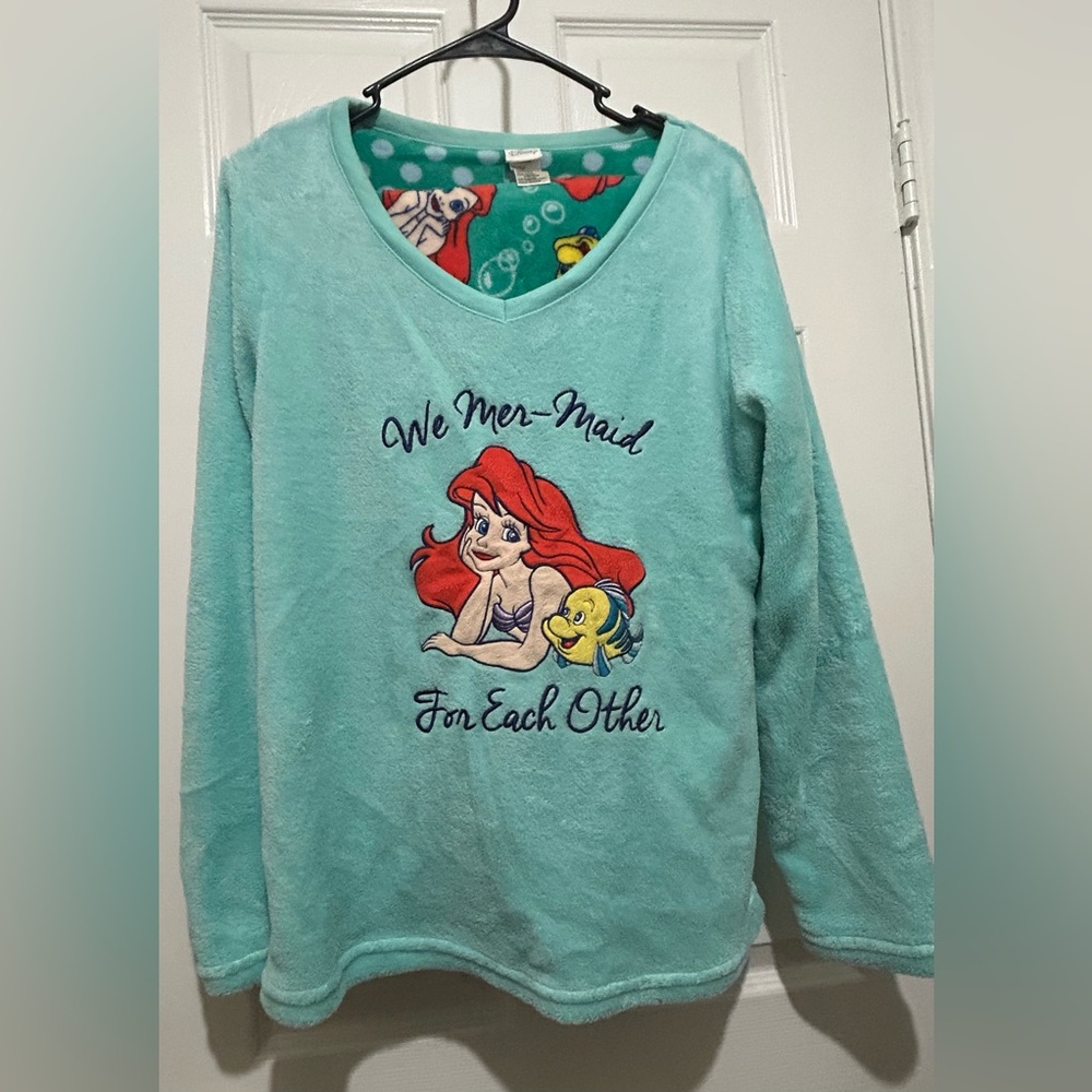 Disney Ariel and Flounder Sleep set - Aqua and Red